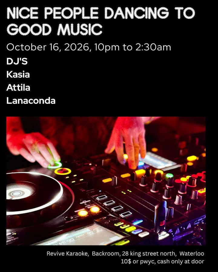 Flyer for NICE PEOPLE DANCING TO GOOD MUSIC